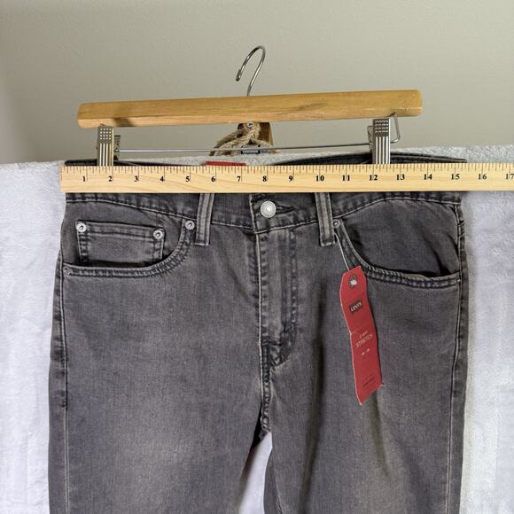 Levi's 511 Jeans 32 x 36 Grey NWT Slim Fit 2 Way. Stretch CLassic Dark Wash - Picture 8 of 16